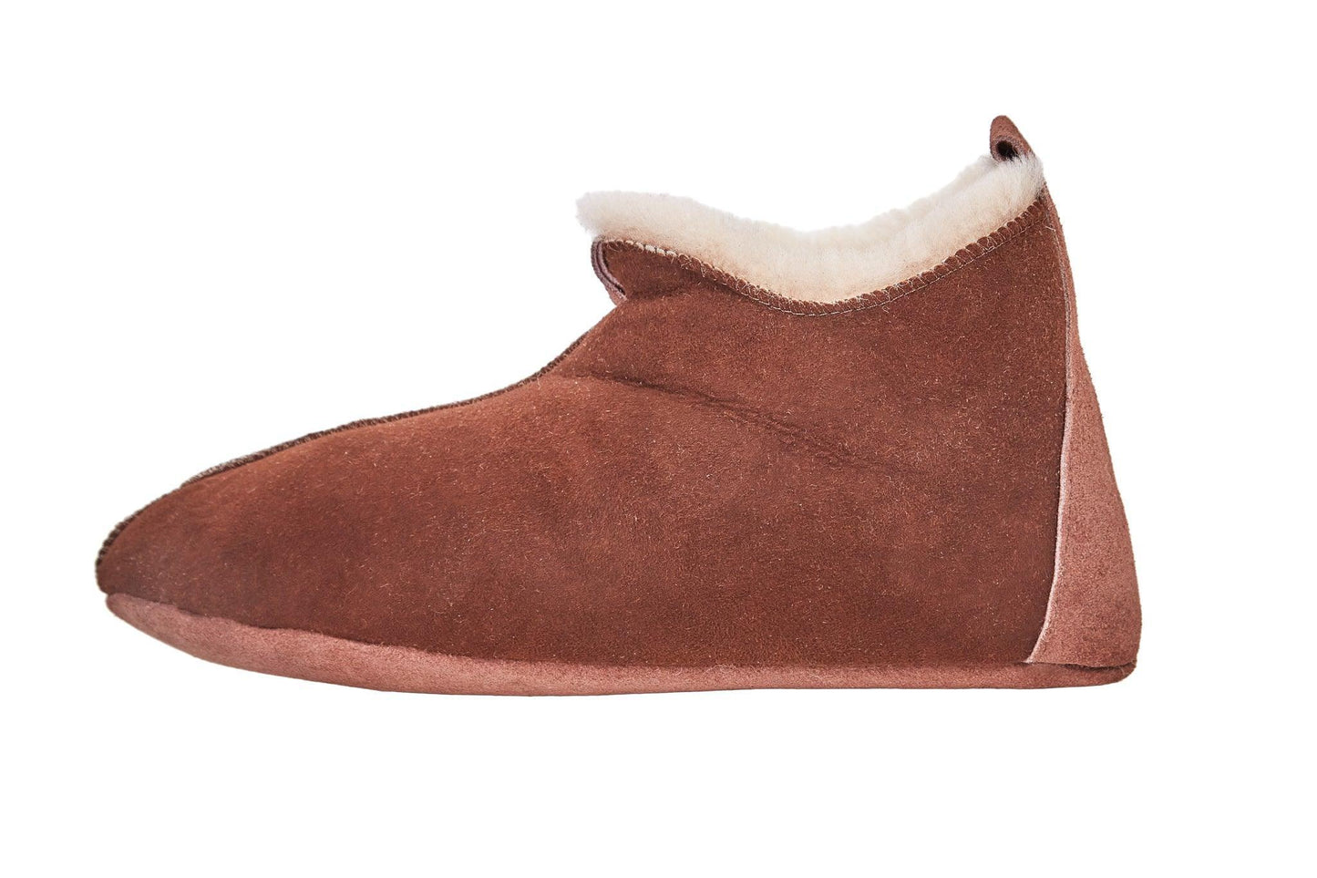 Buty ze skóry owczej – brązowe