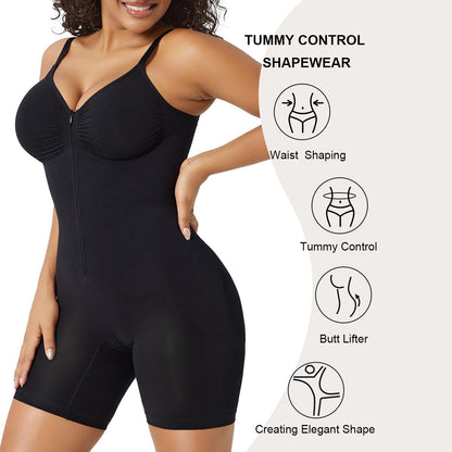SHAPERX Modelujący Gorset Zip z Kontrolą Brzucha | Body Shaper Corset