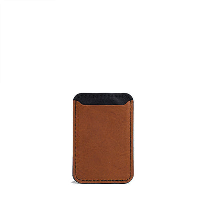 Skórzany portfel MagSafe – Two Colors | Contrast Leather Wallet