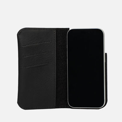 Étui portefeuille folio en cuir pour iPhone 17 Series avec MagSafe - Le Minimaliste 1.0