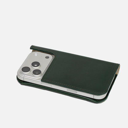 Étui portefeuille folio en cuir pour iPhone 17 Series avec MagSafe - Le Minimaliste 1.0