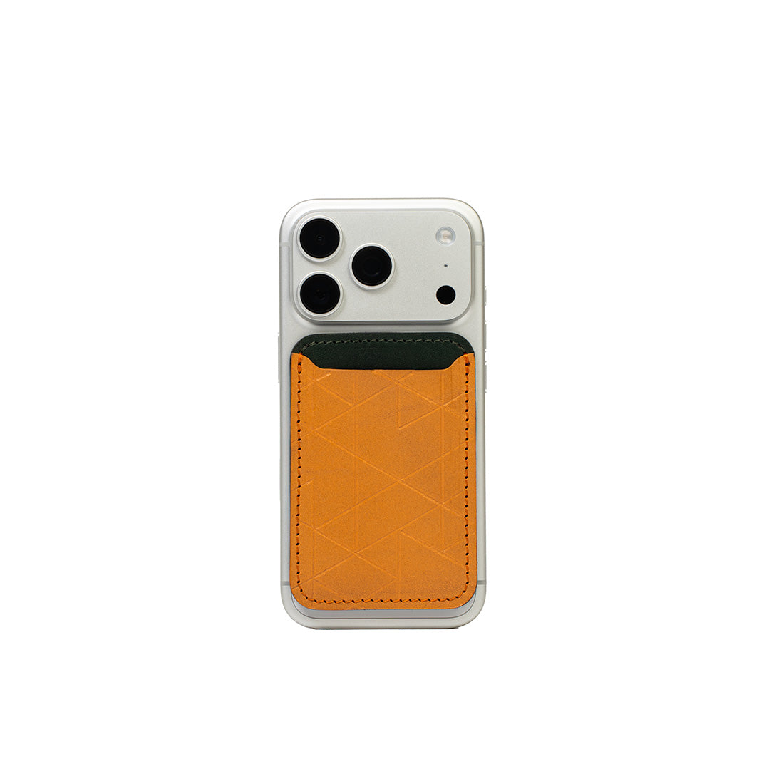 Skórzany portfel MagSafe – Deep Saffron