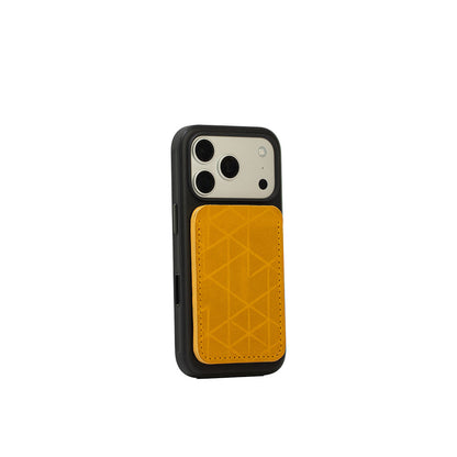 Skórzany portfel MagSafe – The Minimalist z grawerem | Personalized Leather Wallet
