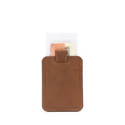 Skórzany portfel MagSafe – Geometric Net | 3D Texture Leather Wallet
