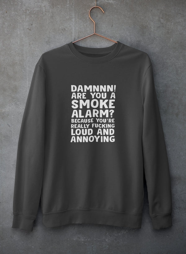 Bluza z Nadrukiem „Smoke Alarm” – Unisex Sweatshirt | Streetwear