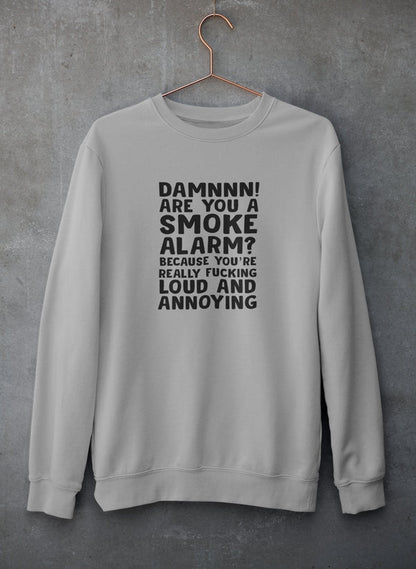 Bluza z Nadrukiem „Smoke Alarm” – Unisex Sweatshirt | Streetwear
